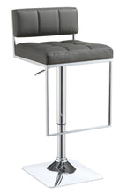 Load image into Gallery viewer, Contemporary Grey Adjustable Bar Stool