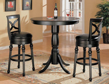 Load image into Gallery viewer, Traditional Black Swivel Bar Stool