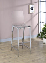 Load image into Gallery viewer, Contemporary Clear Acrylic Bar Stool