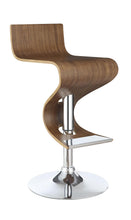 Load image into Gallery viewer, Contemporary Walnut Adjustable Bar Stool