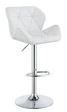 Load image into Gallery viewer, Contemporary White Adjustable Bar Stool