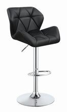 Load image into Gallery viewer, Modern Black Adjustable Bar Stool