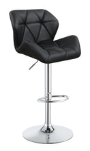Load image into Gallery viewer, Modern Black Adjustable Bar Stool