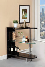 Load image into Gallery viewer, Contemporary Glossy Black Bar Table