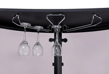 Load image into Gallery viewer, Contemporary Black Bar Unit with Tempered Glass