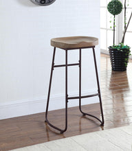 Load image into Gallery viewer, Industrial Driftwood Bar Stool