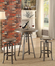 Load image into Gallery viewer, Industrial Adjustable Height Round Bar Table
