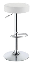Load image into Gallery viewer, Modern White Adjustable Bar Stool