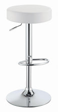 Load image into Gallery viewer, Modern White Adjustable Bar Stool