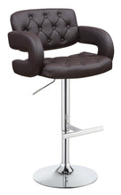 Load image into Gallery viewer, Contemporary Brown and Chrome Bar Stool