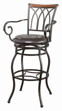 Load image into Gallery viewer, Transitional Black Metal Bar Stool