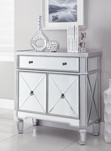 Load image into Gallery viewer, Transitional Mirror and Silver Wine Cabinet