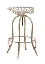 Load image into Gallery viewer, Traditional Antique White Adjustable Bar Stool