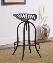 Load image into Gallery viewer, Traditional Antique Black Adjustable Bar Stool