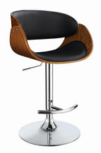 Load image into Gallery viewer, Modern Black Adjustable Bar Stool