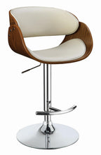Load image into Gallery viewer, Modern Ecru Adjustable Bar Stool