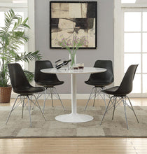 Load image into Gallery viewer, Lowry Mid-Century Modern White Round Dining Table