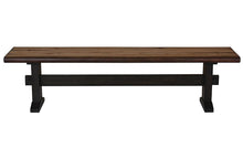 Load image into Gallery viewer, Burnham Farmhouse Mahogany Bench