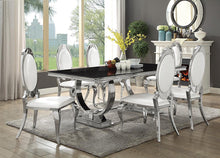 Load image into Gallery viewer, Antoine Hollywood Glam Silver Dining Table