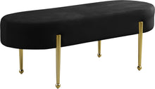 Load image into Gallery viewer, Gia Black Velvet Bench