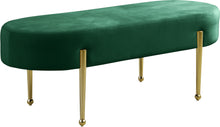 Load image into Gallery viewer, Gia Green Velvet Bench