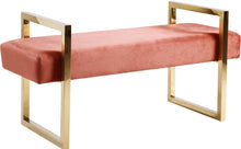 Load image into Gallery viewer, Olivia Navy Velvet Bench