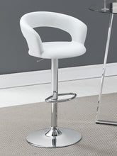 Load image into Gallery viewer, Contemporary Chrome and Black Bar Stool