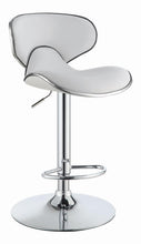 Load image into Gallery viewer, Contemporary White Adjustable Bar Stool