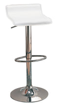 Load image into Gallery viewer, Contemporary White Adjustable Bar Stool