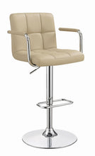 Load image into Gallery viewer, Contemporary Beige Adjustable Bar Stool