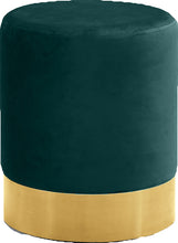 Load image into Gallery viewer, Joy Green Velvet Ottoman/Stool