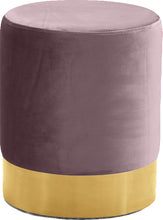 Load image into Gallery viewer, Joy Black Velvet Ottoman/Stool