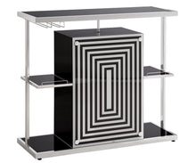 Load image into Gallery viewer, Contemporary Glossy Black Bar Unit