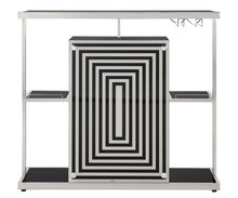 Load image into Gallery viewer, Contemporary Glossy Black Bar Unit