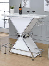 Load image into Gallery viewer, Contemporary White Stacked Triangle Bar Unit