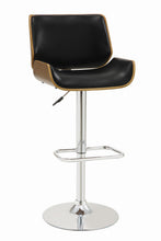 Load image into Gallery viewer, Contemporary Black Adjustable Height Bar Stool