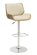 Load image into Gallery viewer, Contemporary Ecru Adjustable Height Bar Stool