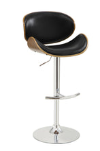 Load image into Gallery viewer, Contemporary Black Adjustable Height Bar Stool