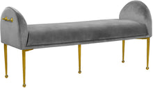 Load image into Gallery viewer, Owen Black Velvet Bench