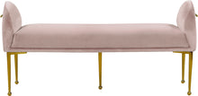 Load image into Gallery viewer, Owen Black Velvet Bench