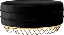 Load image into Gallery viewer, Revolve Black Velvet Ottoman/Coffee Table