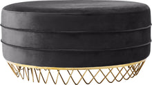 Load image into Gallery viewer, Revolve Black Velvet Ottoman/Coffee Table