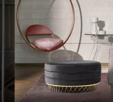 Load image into Gallery viewer, Revolve Grey Velvet Ottoman/Coffee Table