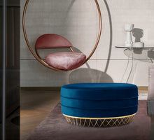 Load image into Gallery viewer, Revolve Black Velvet Ottoman/Coffee Table
