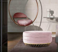 Load image into Gallery viewer, Revolve Pink Velvet Ottoman/Coffee Table