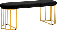 Load image into Gallery viewer, Gio Black Velvet Bench