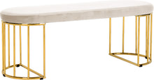 Load image into Gallery viewer, Gio Black Velvet Bench