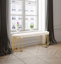 Load image into Gallery viewer, Gio Black Velvet Bench