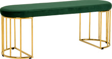 Load image into Gallery viewer, Gio Green Velvet Bench
