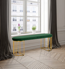 Load image into Gallery viewer, Gio Green Velvet Bench